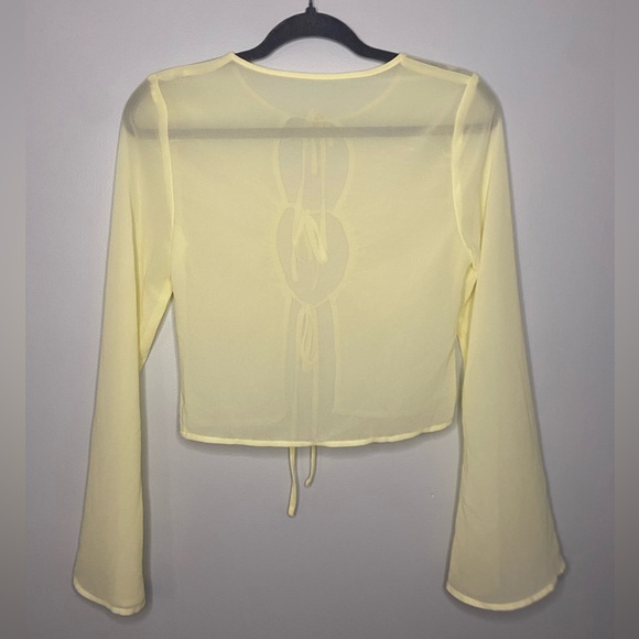 Tiger Mist Sheer Tie Top - Picture 3 of 7